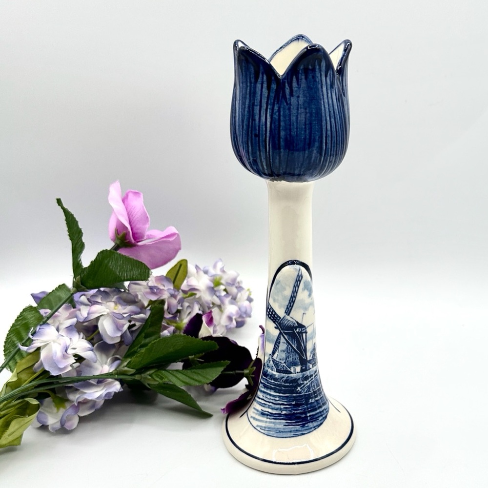 Delft Tulip Candle holder.